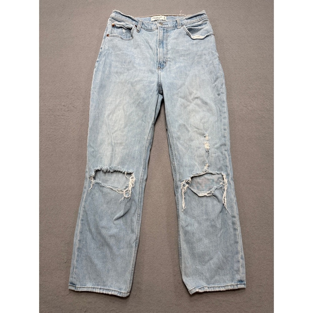 Abercrombie & Fitch Jeans‎ Women's 30/10R Light Wash Ankle Straight 90s Style